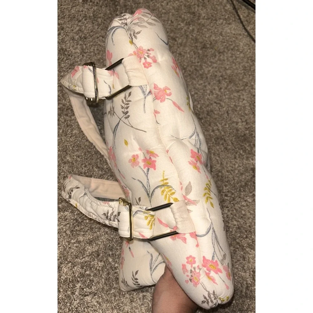 Bonpoint Liberty Floral Quilted Pillow Backpack Girls Pink Cotton Rare